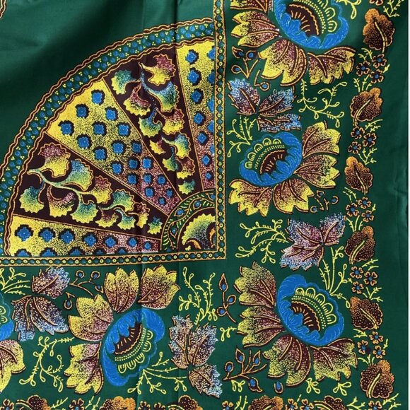 Dutch Java African print cotton panel sarong Tablecloth NWT Beautiful Vibrancy - Picture 5 of 7